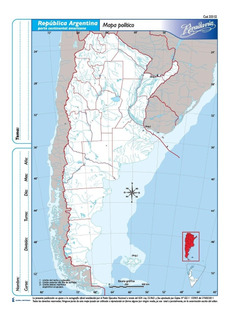 MAPA N*5 DIVISION POLITICA ARGENTINA